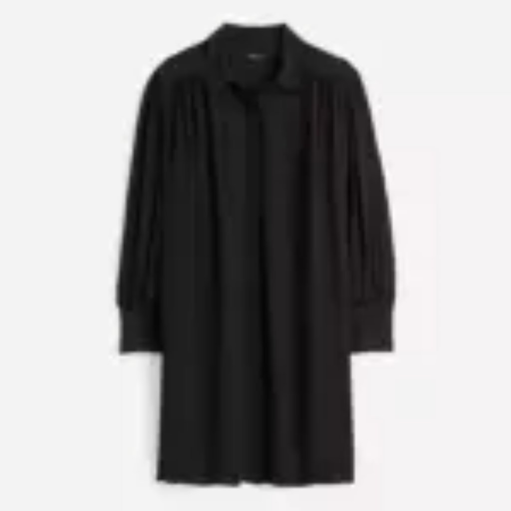 Relaxed Button Front Mini Dress